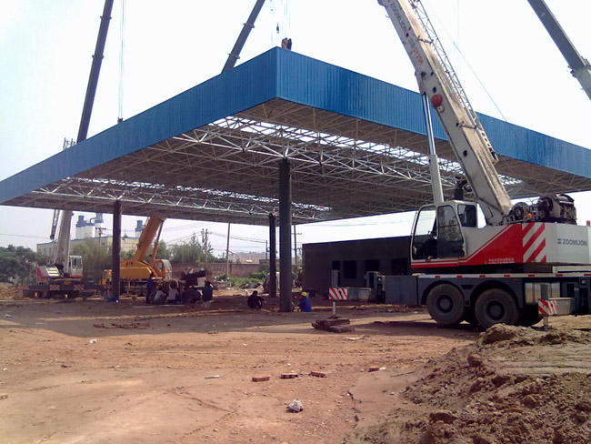 格尔木加气站网架工程